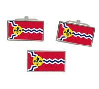 St.Louis MO (USA) Bandiera Gemelli E Fermacravatta Set