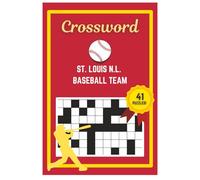 St. Louis National League Baseball Crossword Puzzle Book: Easy to read print | 6x9 inches | 41 Puzzles & 82 Pages | Gift for Baseball Fans, Vacations, Road Trips, Holidays, & Free Time