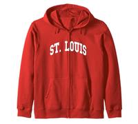 ST. LOUIS - Throwback Design - Classic Felpa con Cappuccio
