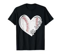 St. Louis Vintage Baseball Fans Uomini Donne Ragazzo Baseball Cuore Maglietta