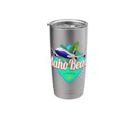 St. Maarten Souvenir vacanza vintage caraibico aereo retrò Bicchiere termico in acciaio inox doppia parete