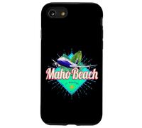 St. Maarten Souvenir vacanza vintage caraibico aereo retrò Custodia per iPhone SE (2020) / 7/8