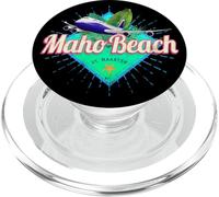 St. Maarten Souvenir vacanza vintage caraibico aereo retrò PopSockets PopGrip per MagSafe