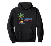 St Maarten - Tartaruga Olandese dell'India Occidentale Saint Martin Anni '80 Felpa con Cappuccio
