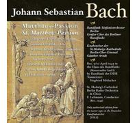St. Matthew Passion (Children's Choir of St Hed, Lehmann) (CD) Album