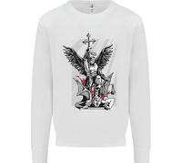 St Michael Che Uccide Il Diavolo Christian Dio Uomo Felpa