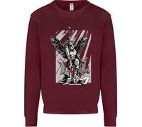 St Michael Che Uccide Il Diavolo Christian Dio Uomo Felpa