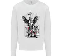 St Michael Che Uccide Il Diavolo Christian Dio Uomo Felpa