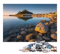 St Michael's Mount Puzzle in Legno 1000 Pezzi Puzzle Adulto Per Gioco Familiare Divertimento Gioco Regalo Per Amore E Amico Decorazione Interna Unica Stress Relief 1000pcs (75x50cm)