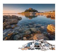 St Michael's Mount Puzzle in Legnos 300 Pezzi Adulto Puzzle Regalo Per Amore E Amico Gioco Education Per Gioco Familiare Decorazione Interna Unica Stress Relief Toy 300pcs (40x28cm)