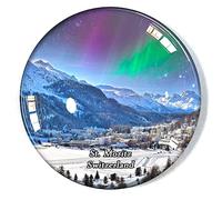 St. Moritz Svizzera magnete frigorifero congelatore magnete souvenir decorazione magnete adesivo vetro artigianato