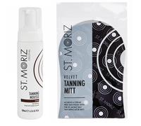 St Moriz Instant Autoabbronzante Mousse DARK 200ml con St Moriz Tanning Mitt
