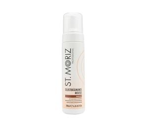 St. Moriz Mousse autoabbronzante professionale con aloe vera e vitamina E, vegana media (200 ml)