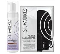 Mousse autoabbronzante professionale scura St. Moriz + applicatore pre