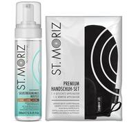 St. Moriz - Mousse autoabbronzante professionale + set applicatore premium (trasparente)