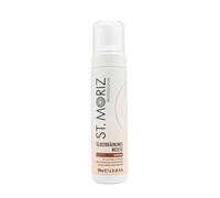 ST. MORIZ Mousse professionale per abbronzatura istantanea medio: mousse autoabbronzante ad asciugatura rapida, con colore applicatore, aloe vera e vitamina E, dermatologicamente testata senza test