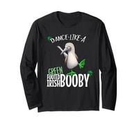 St Paddy Irlandese Passo Dance Come Un Verde Piedi Booby Maglia a Manica