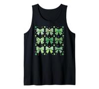 St Patrick’s Day Green Shamrock Bow Coquette St Patricks Day Canotta