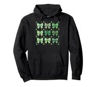 St Patrick’s Day Green Shamrock Bow Coquette St Patricks Day Felpa con Cappuccio