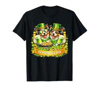 St Patrick’s Day Irish Australian Shepherd Beer Shamrock Men Maglietta