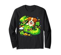 St Patrick’s Day Irish Brittany Leprechaun Shoe Shamrock Maglia a Manica