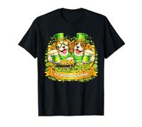 St Patrick’s Day Irish Cavalier King Charles Spaniel Beer Maglietta