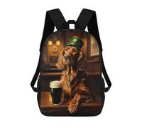St. Patrick’s Day Irish Setter in A Pub Zaini Per Bambini, Borsa Scolastica Stampata in 3D, Zaino Per Bambini, Zaini Da Viaggio, Borse Per Bambini, Borse Per Libri, Borsa Scolastica Per Bambini 17inch