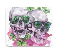 St.Patrick Skull Green Acquerello Piatto Tappetino per Asciugatura Microfibra Assorbente Terra Diatomacea Mat Accessori da Cucina per Piano di Lavoro 60 x 50 cm