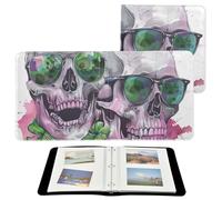 St.patrick Skull Verde Acquerello Album Fotolibri Fotolibri Pagine Autoadesive 10,2 x 15,2 cm
