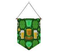 St. Patrick's Beer Clover Green banner appeso con asta telescopica pin display banner decorazioni per feste all'aperto per Festival & giorno speciale suministros para fiesta de a?o nuevo