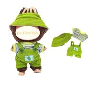 St.Patrick's Clothes for Labubu, abbigliamento per Big into Energy Labubu, set di cappelli verdi per bambole da 17 cm (verde carino)