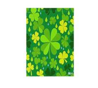 St. Patrick's Clover Green piccole bandiere esterne banner decorativo per la decorazione del giardino 28x40 double sided