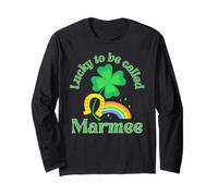 St Patricks Dat Design - Lucky To Be Called Marmee Maglia a Manica