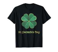 St Patrick's Day 4 Four Leaf Clover Donna Uomo Bambini Maglietta