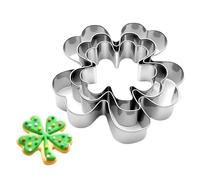 St Patricks Day Baking Cutter - Stainless Steel Tool, Cutters, Kitchen Mold Cheese Cuter, Dessert Shaping Bakings Accessory Design | Suitable for Irish Party Cookie Cake Snack Home Use
