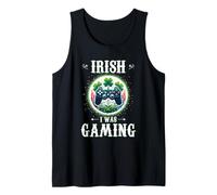St Patricks Day Boys Kids Gamer Shamrock Irish I Was Was Canotta