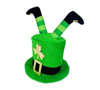 St Patrick's Day, cappello per adulti con gambe irlandesi, accessorio per copricapo per giochi di ruolo