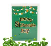 St Patricks Day Cards - Irish Greetings, Festive Luck Notes | Three Dimensional Greeting Card Design Features Intricate Paper Craft Structure Delivers Memorable Surprise Experience Suitable Fam