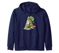 St Patricks Day Cat, St Patricks Day Kitten Lover, Bambini Ragazzi Felpa con Cappuccio