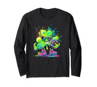 St Patricks Day Clover Football Vibes Maglia a Manica