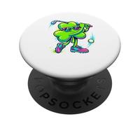 St Patricks Day Clover Funny Golf PopSockets PopGrip Adesivo