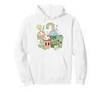 St Patrick's Day Coffee Lucky A Latte Pun Felpa con Cappuccio