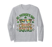 St Patrick's Day Cruise Squad Vacanze Tropicali Trifoglio Maglia a Manica