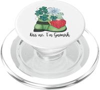 St. Patricks Day Gnome And Shamrock Decor For Women Kiss Me PopSockets PopGrip per MagSafe