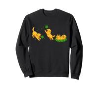 St Patricks Day Golden Retriever Giocando Irish Dog Lover Felpa