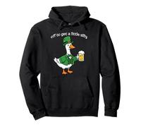 St Patricks Day Goose off per Ottenere Un po 'Sciocco Felpa con Cappuccio