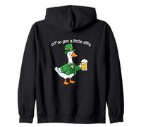 St Patricks Day Goose off per Ottenere Un po 'Sciocco Felpa con Cappuccio