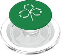 St Patricks Day Hockey Shamrock Vintage Stick Saint Paddy's PopSockets PopGrip per MagSafe