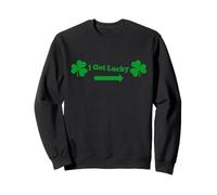 St Patricks Day I Got Lucky Shamrock Coppia Abbinata Felpa