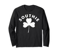 St. Patrick's Day Ireland Flag Southie Boston Maglia a Manica